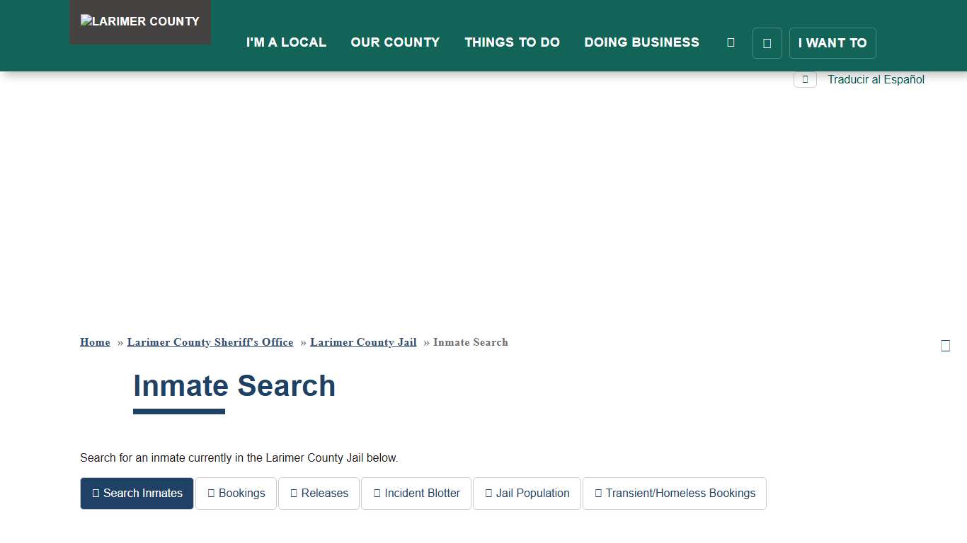 Inmate Search | Larimer County